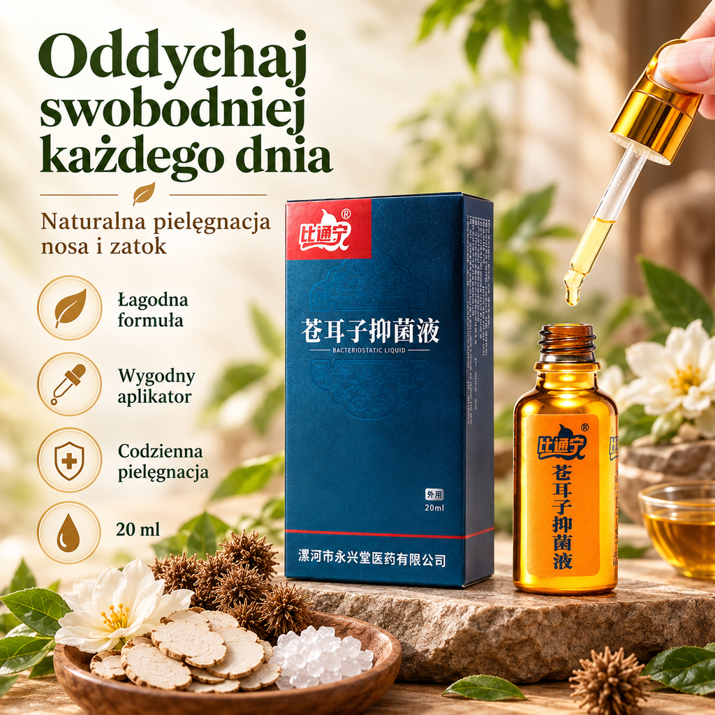 Ziołowe Krople do Nosa 20 ml – Codzienna Pielęgnacja Nosa i Zatok