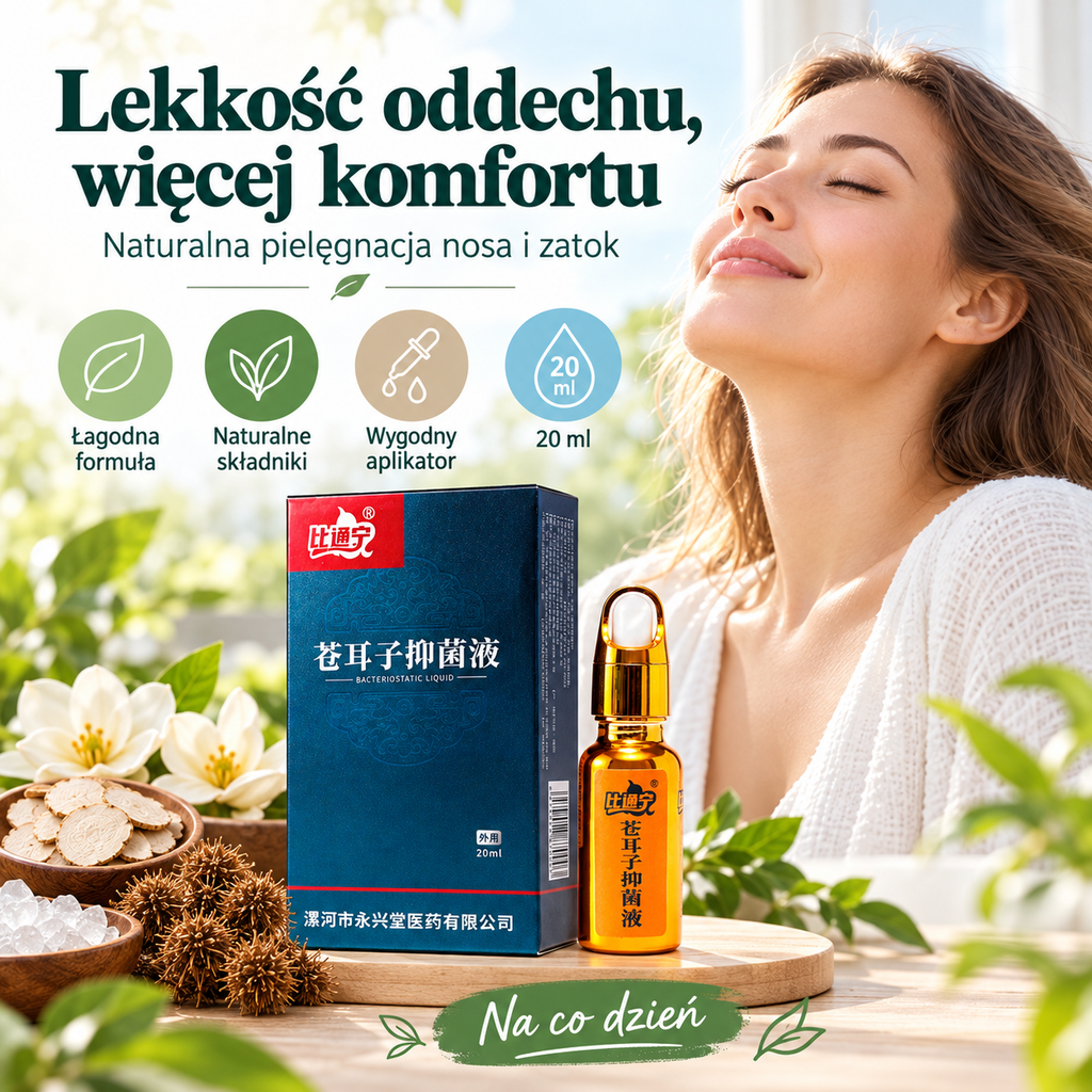 Ziołowe Krople do Nosa 20 ml – Codzienna Pielęgnacja Nosa i Zatok